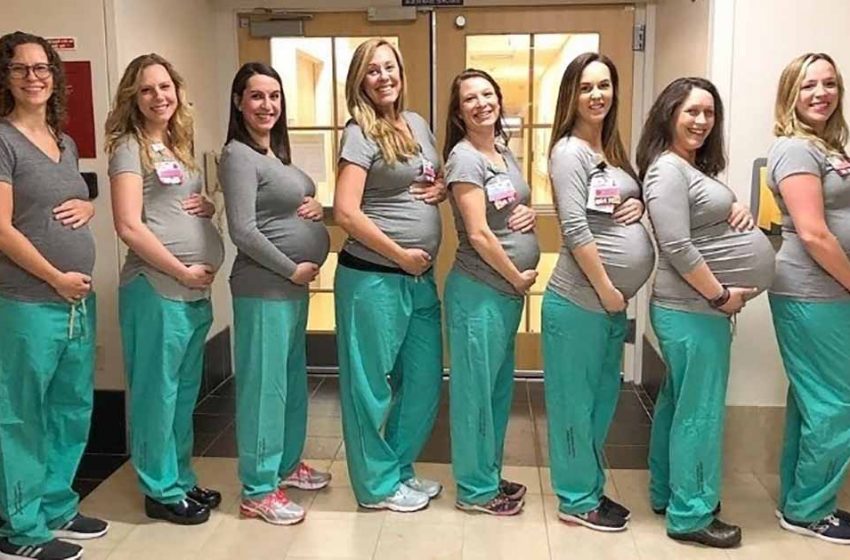  Vous souvenez-vous des 9 infirmières qui sont tombées enceintes en même temps ? Maintenant, ils ont tous accouché